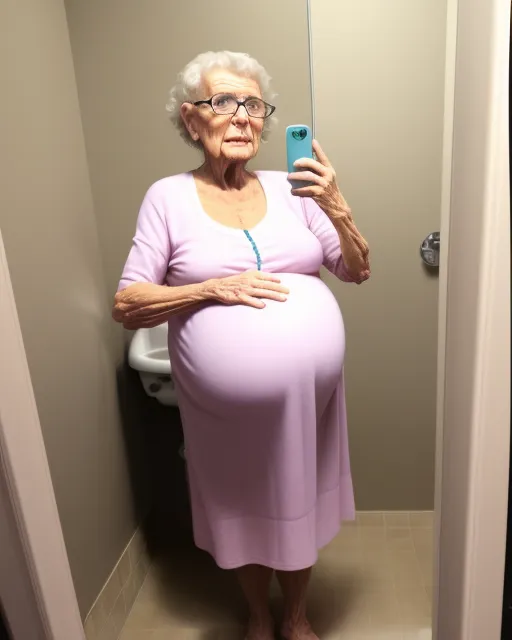 Pregnant Grandma AI Photo Generator Starryai