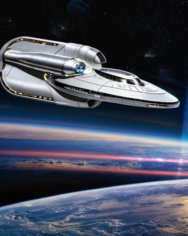 Starship Enterprise E Mixed A 2023 579 AI Photo Generator Starryai