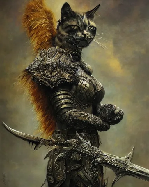 A Spartan Warrior Cat Angry Fantasy AI Photo Generator Starryai