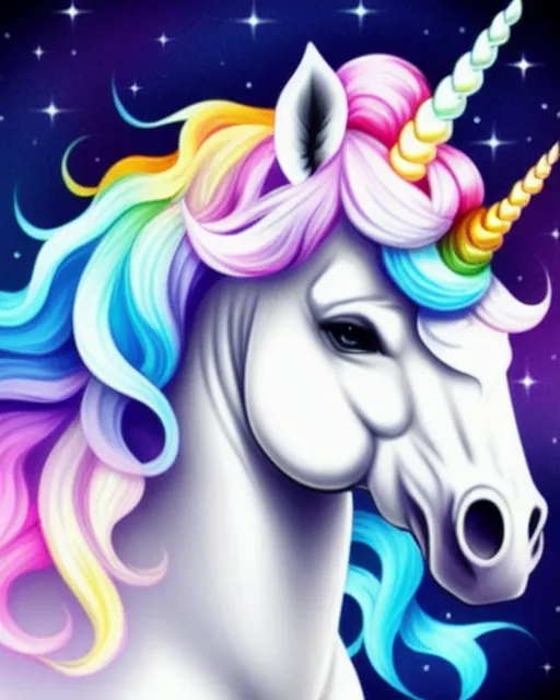 Muscular Unicorn AI Photo Generator Starryai