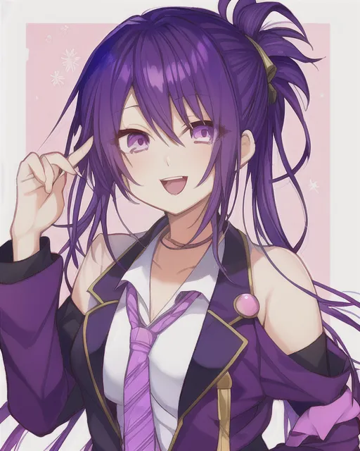 Share More Than 77 Purple Anime Hair Super Hot In Coedo Vn