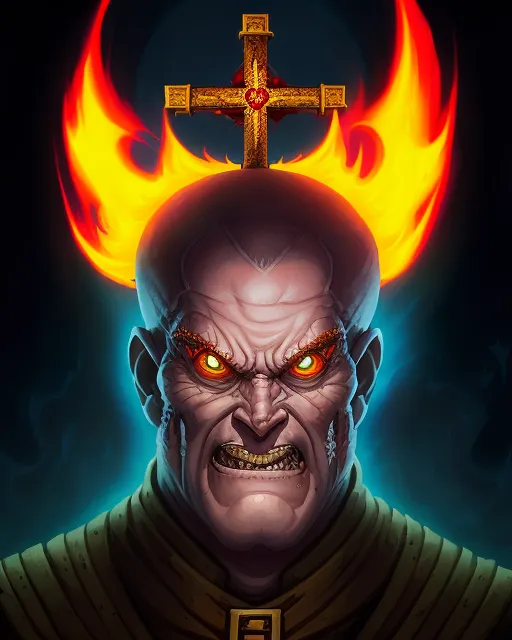 Evil Priest AI Photo Generator Starryai