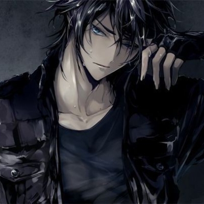 Anime boy black shirt fine facial - AI Photo Generator - starryai