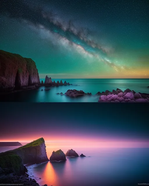 stunning landscape oceans, other - Free AI Photo Generator - starryai