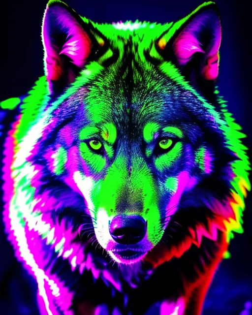 Flaming Blue Wolf, dark, flame, neon, spirit animal, HD phone wallpaper |  Peakpx