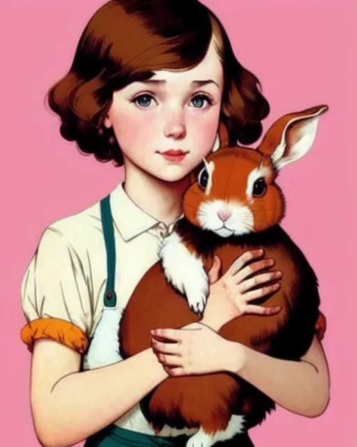 a young russian girl short brown - Free AI Photo Generator - starryai
