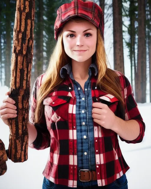 Female lumberjack