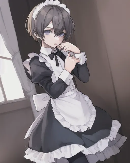 Boys maids uniform - AI Photo Generator - starryai