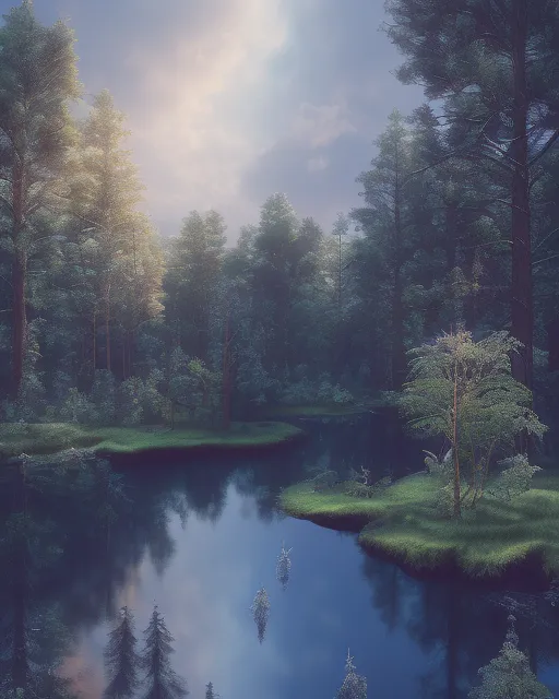 Raining Forest - Free AI Photo Generator - starryai