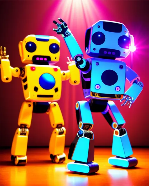 Dancing robots with disco
