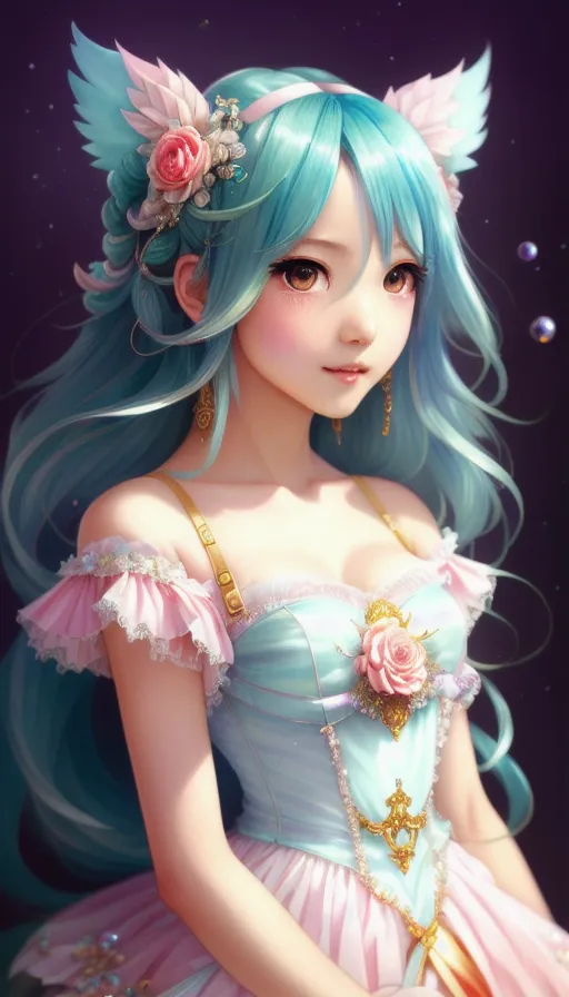 Anime art very beautiful Hatsune miku - AI Photo Generator - starryai