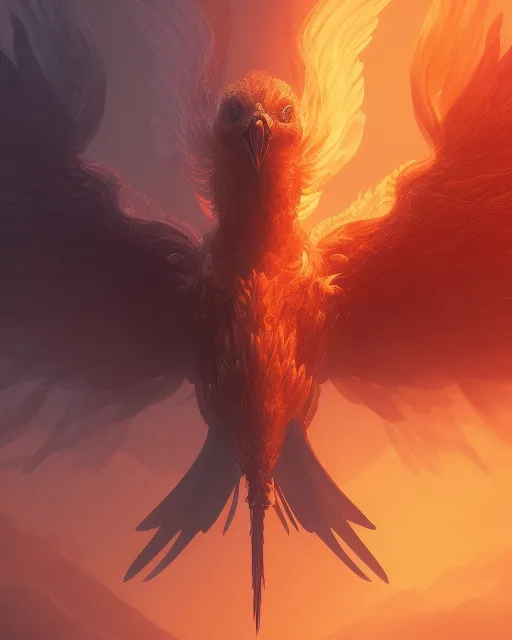 a phoenix being reborn from its own ashes, dramatic, detailed, 4K, fantasy art,  colorful fantasy,  detailed, wlop,  stanley artgerm lau,  ilya kuvshinov,  artstation,  hd,  octane render,  hyperrealism