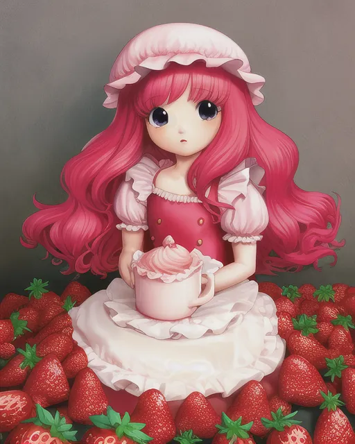 Strawberry Shortcake Framboise Muffin PNG Clipart Amorodo Anime Art  Berry Berry Happy Birthday Free PNG Download
