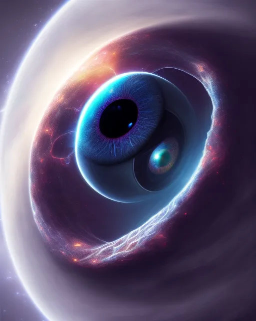 Cosmic eyeball - Free AI Photo Generator - starryai