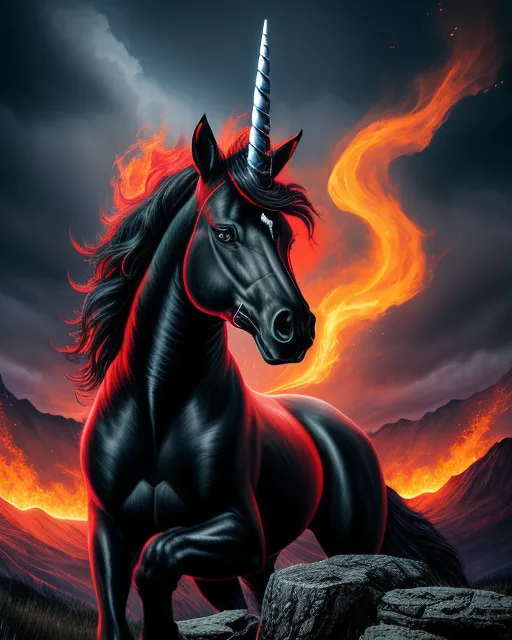 evil black horse wallpaper