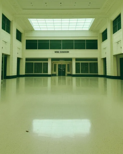 The mall was empty beyond knowing