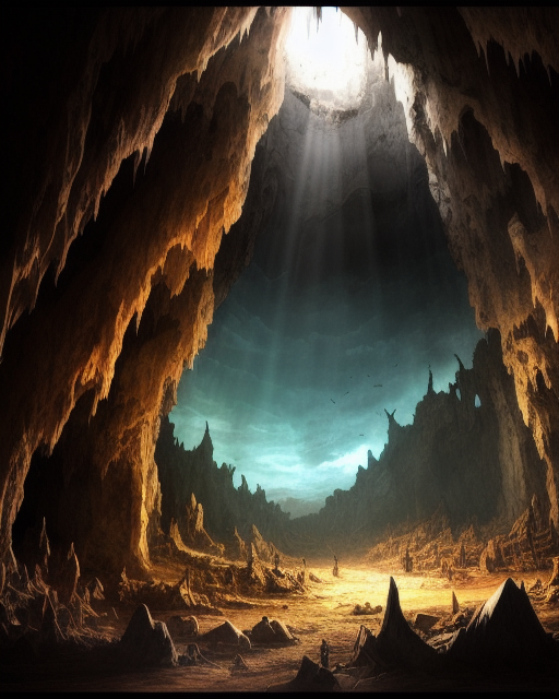 Apocalyptic cave - Free AI Photo Generator - starryai