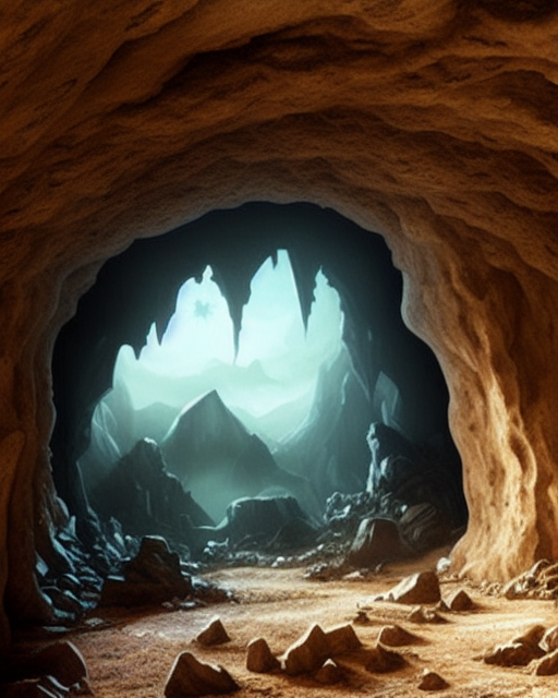 Apocalyptic cave - Free AI Photo Generator - starryai