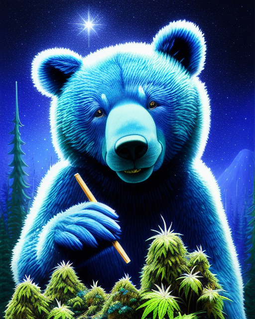 blue bear wallpaper
