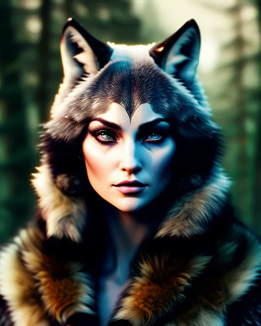 girl wolf makeup