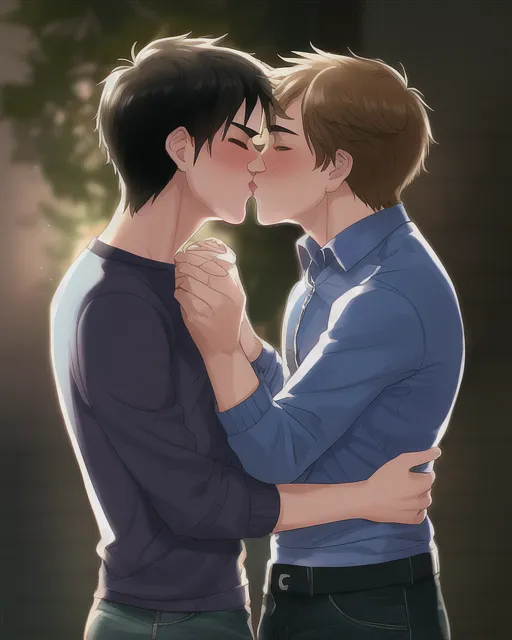 gay teen romance kiss