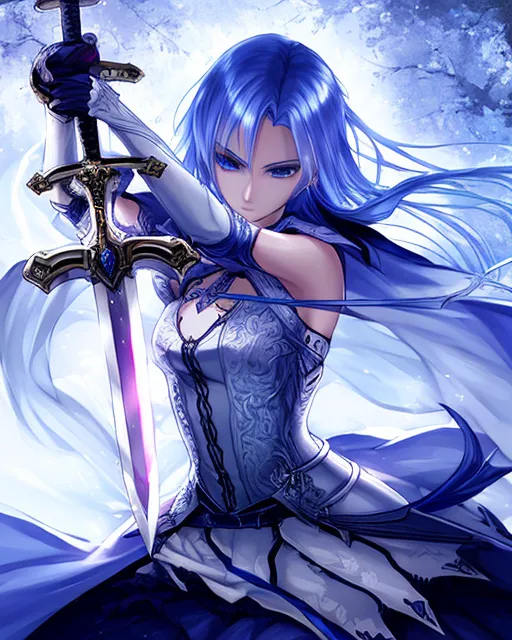 Beautiful, sword - Free AI Photo Generator - starryai