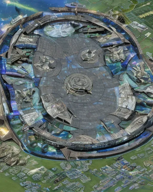 Stargate Point Map SG1 MGM Tv show stargate flying, - Free AI Photo Generator - starryai