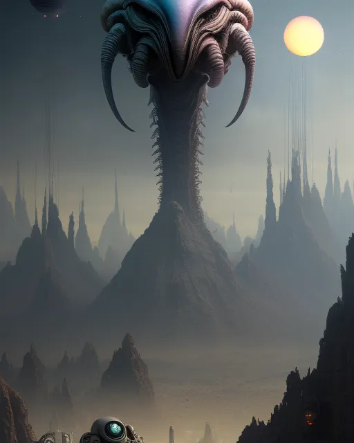 Weird alien world - Free AI Photo Generator - starryai