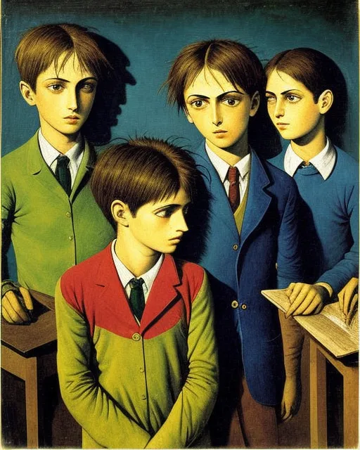 Il primo giorno di scuola , max Ernst 