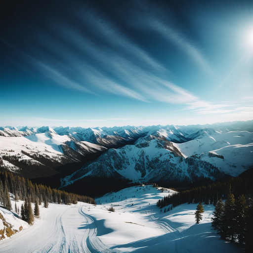 Snowy mountains - Free AI Photo Generator - starryai