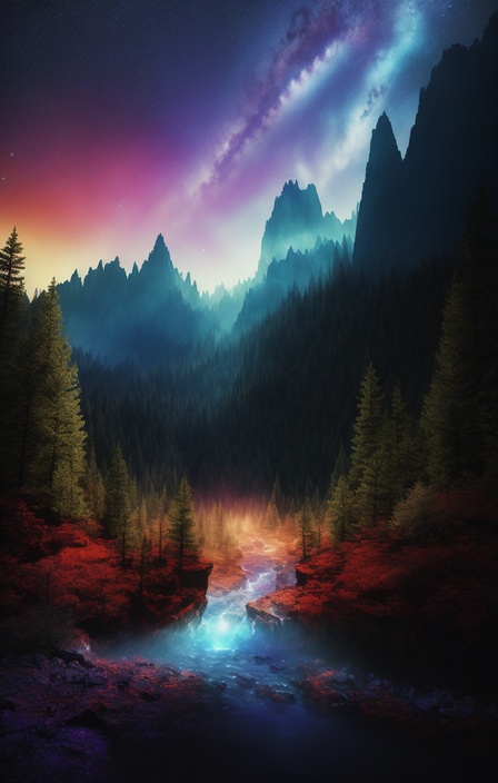 Fantasy landscape - Free AI Photo Generator - starryai
