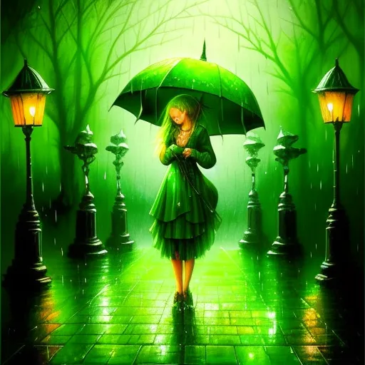 rainy night - Free AI Photo Generator - starryai