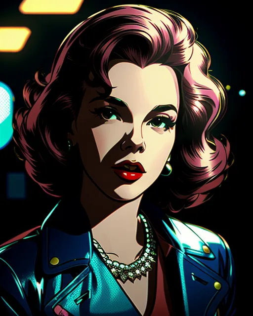 Judy Garland A Cyberpunk City Pop Ai Photo Generator Starryai 