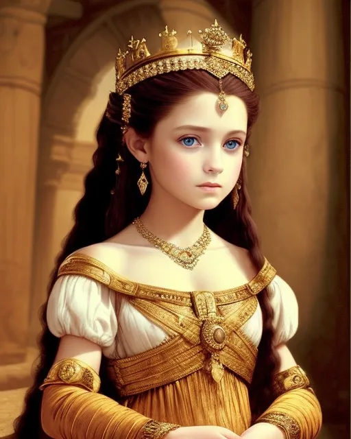A beautiful young princess from - Free AI Photo Generator - starryai
