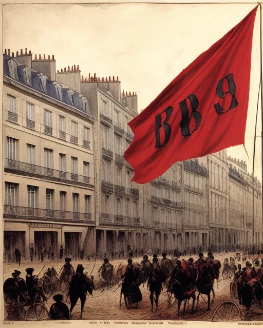 Red flag over Paris,raise & fall of the paris commune 1871