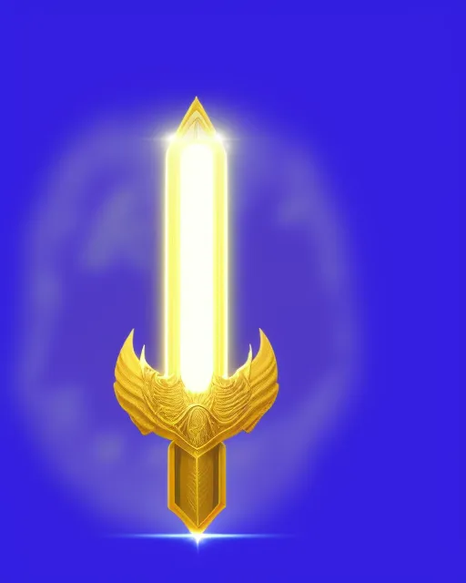 Gold divine light sword 