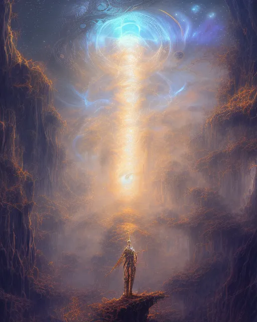 Beautiful Fantasy Worlds, Cosmic - Free AI Photo Generator - starryai