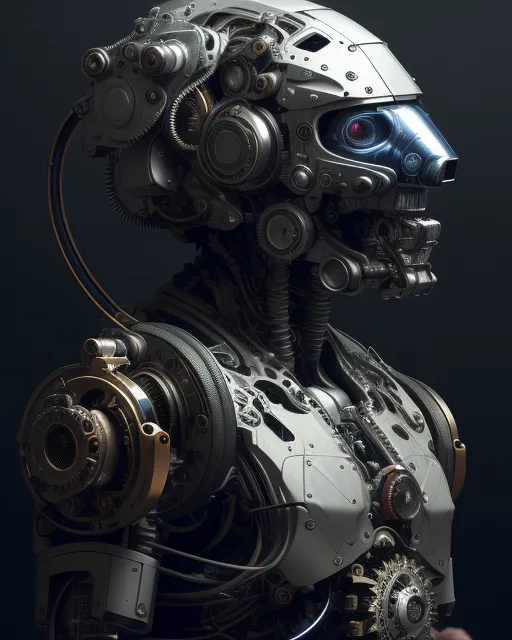 Extremely complex machine, gears, - Free AI Photo Generator - starryai