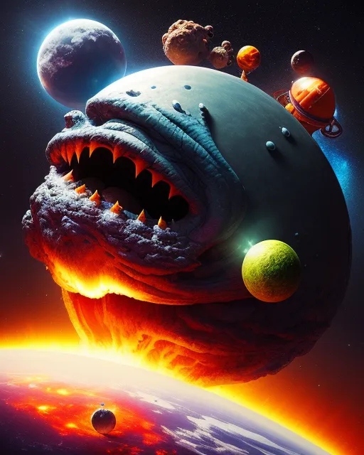 Space monster - Free AI Photo Generator - starryai