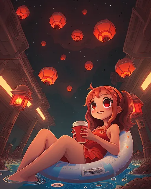alien girl a floaty - Free AI Photo Generator - starryai