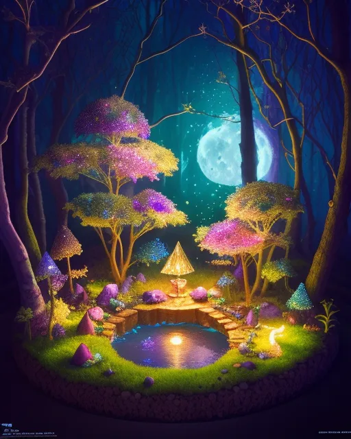 A fairy Forest colorful glowing 8 - Free AI Photo Generator - starryai