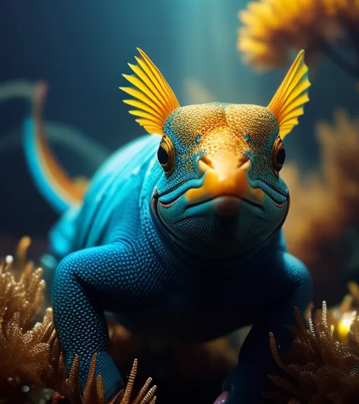 Tropical Lizard Fish 🦎🐠 - AI Photo Generator - starryai