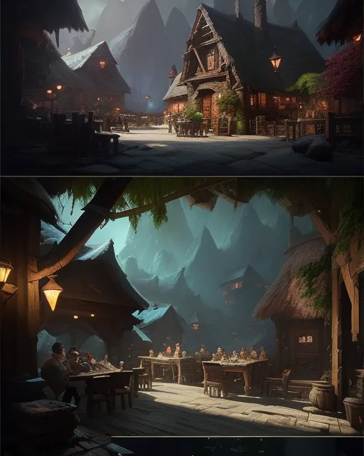 A fantasy tavern