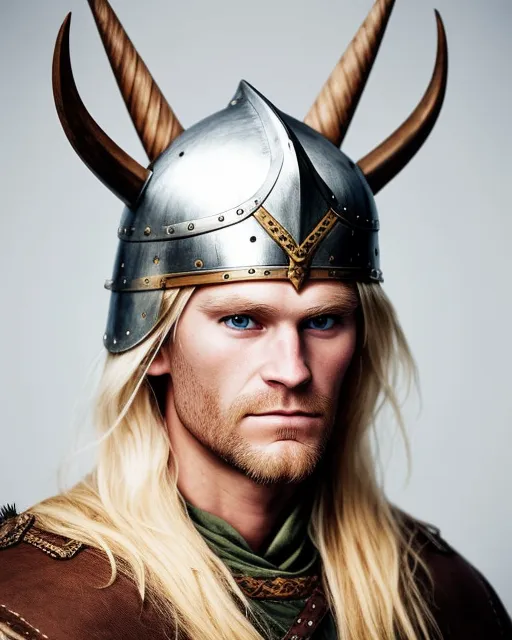 Weird Swedish Blonde Vikings pointy helmet Sven 