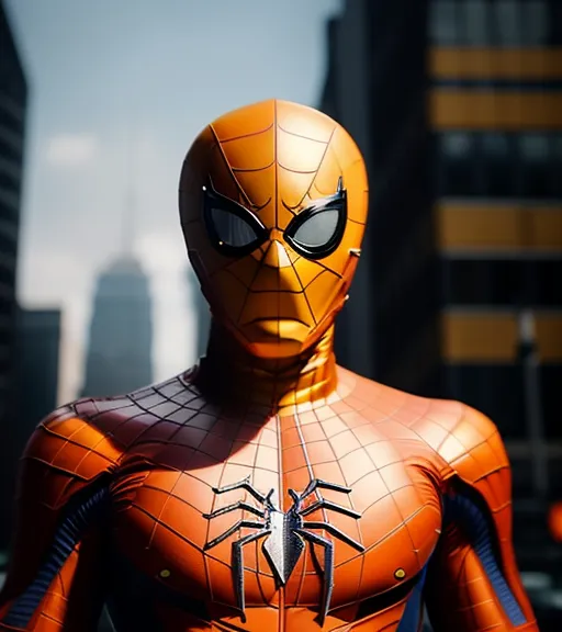 Portrait Of Yellow Spiderman In The City, Dreamlike, Smooth, Ultra-Realistic, HDR, VRAY, Character Art, Hyperdetailed, 8 K Realistic, Frostbite 3 Engine, Cryengine, Dof, Trending On Artstation, Digital Art , 4k, 8k --Testp --Ar 23 --V 3 --S 5000 --Upbeta