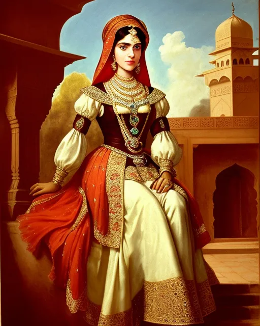 Mughal lady