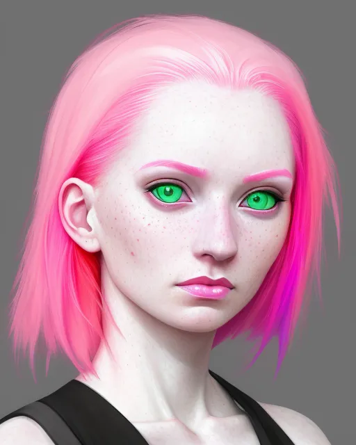 Female teen girl. Average chest, pale - AI Photo Generator - starryai