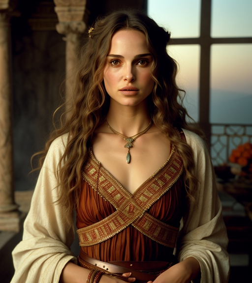 Ancient Greek Natalie Portman - AI Photo Generator - starryai