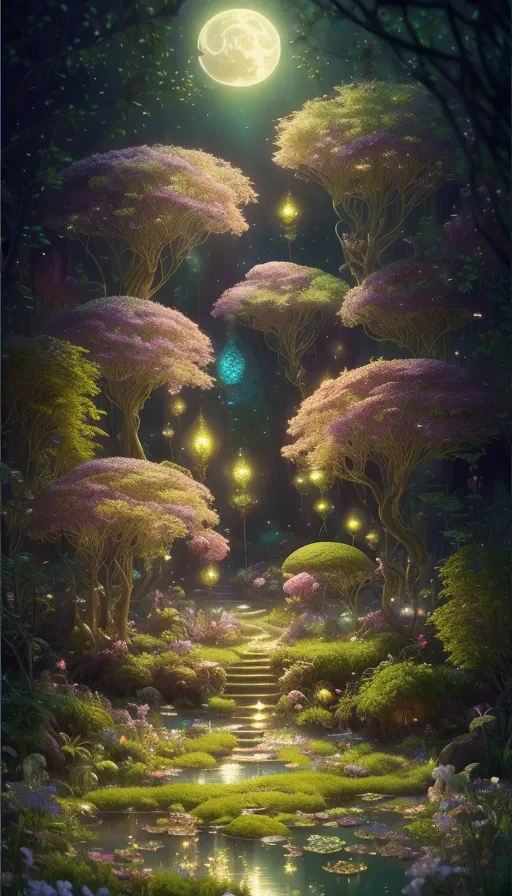 A fairy Forest colorful glowing 8 - Free AI Photo Generator - starryai
