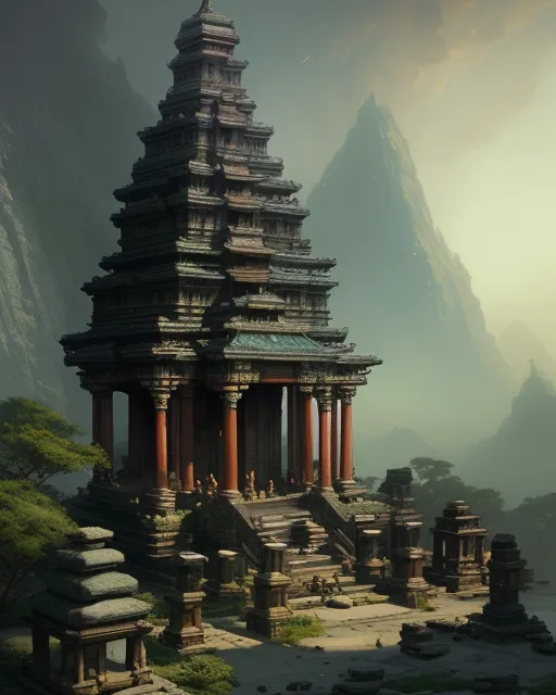 An ancient Temple in a fantasy world